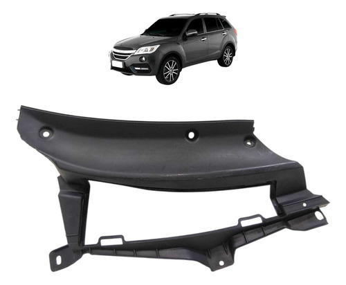 Grade Churrasqueira Direita Lifan X60 2012 2013 2014 A 2018 Preto Fosco