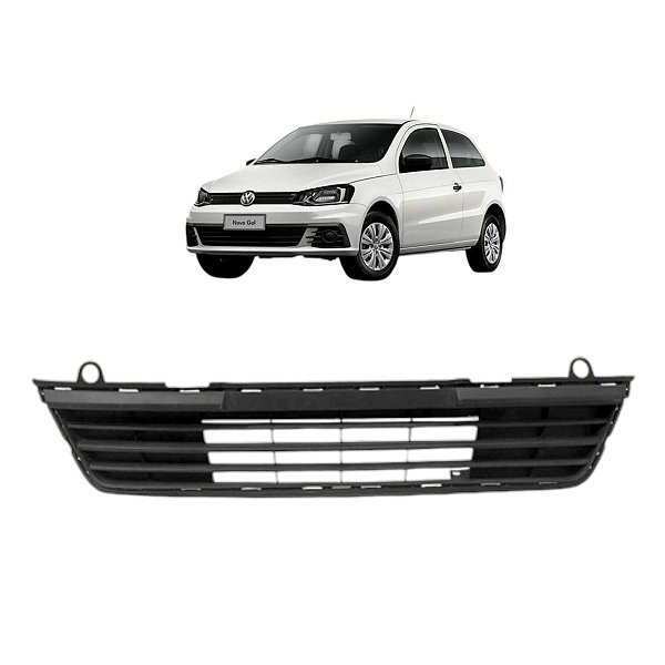 Grade Inferior Central Parachoque Dianteiro Gol G7 2018 A 22 Preto Fosco
