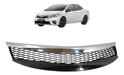 Grade Parachoque Dianteiro Toyota Corrolla 2015 2016 A 2018 Preto Preto