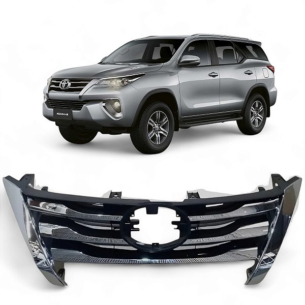 Grade Radiador Toyota Hilux Sw4 2016 2017 2018 Cromada