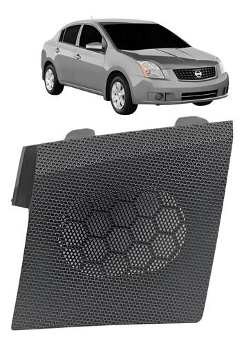 Grade Tela Auto Falante Esquerdo Nissan Sentra 2007 A 2013 Preto