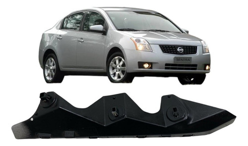 Guia Parachoque Dianteiro Lado Esquerdo Sentra 2007 A 2013
