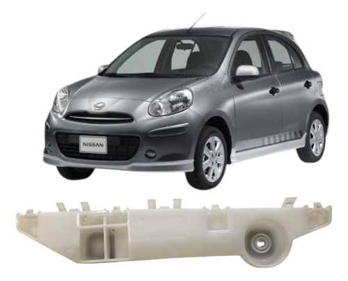 Guia Parachoque Traseiro Esquerdo Nissan March 2011 2014