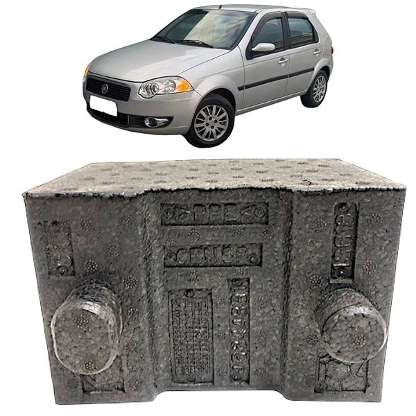 Absorvedor Impacto Traseiro Central Palio elx 2007 a 2012