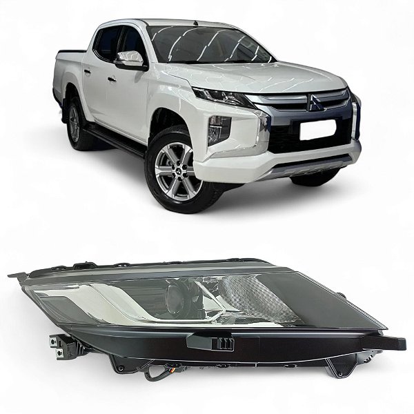 Farol Direito Mitsubishi L200 2021 2022 2023 A 2024 Sem Drl