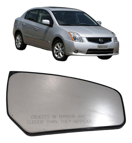 Lente Espelho Retrovisor Esquerdo Nissan Sentra 2007 2008