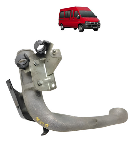 Mangueira Tubo Cano Intercooler Fiat Ducato 2.3 2006 A 2014 Prata
