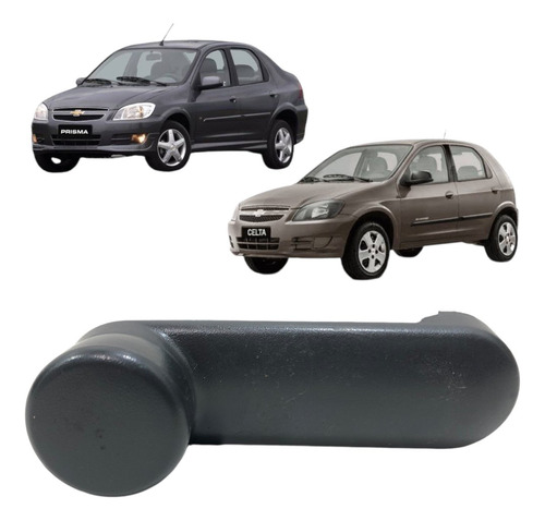 Manivela Vidro Gm Celta Prisma 2007 2015 Original Preto