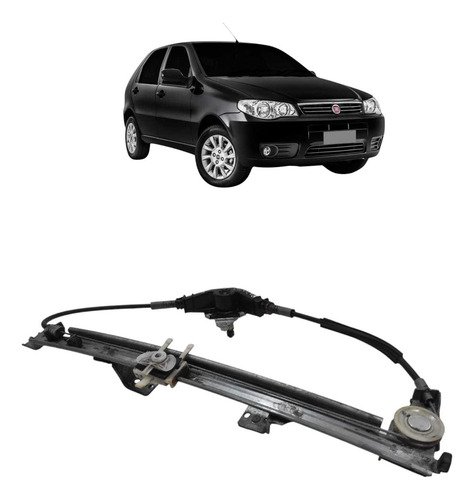 Máquina Vidro Manual Traseiro Esquerdo Palio Siena 2008 2009