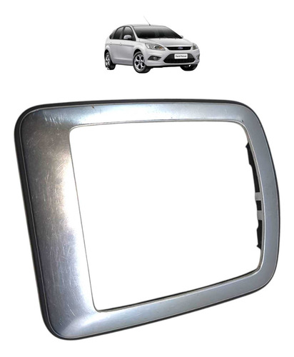 Moldura Alavanca Câmbio Automático Ford Focus 2009 A 2013 Cromado Lisa