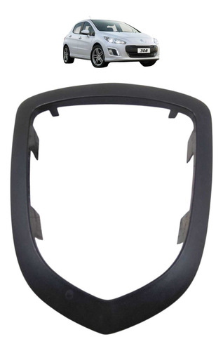 Moldura Alavanca Marcha Automatica Peugeot 408 2011 A 2018 Preto Lisa