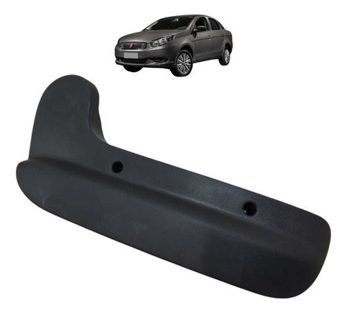 Moldura Banco Dianteiro Direito Fiat Grand Siena 2013 A 2017 Preto