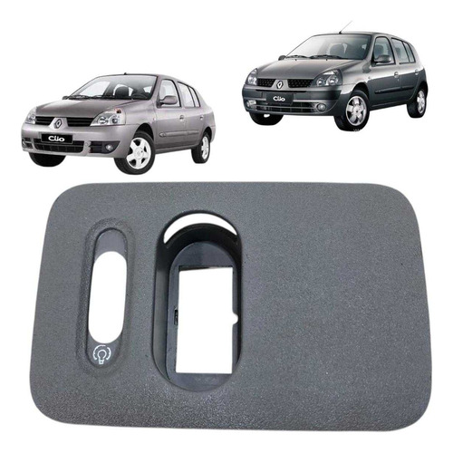 Moldura Botão Reostato E Desembaçador Clio 2005 2006 2007