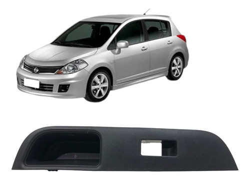 Moldura Botao Vidro Traseiro Direito Nissan Tiida 2010 2011