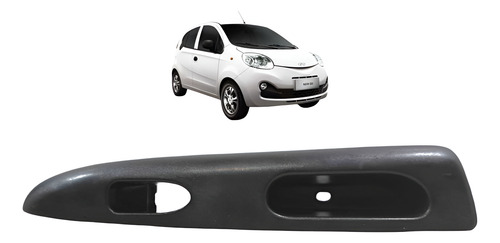 Moldura Botão Vidro Traseiro Esquerdo Chery Qq 2011 A 2015