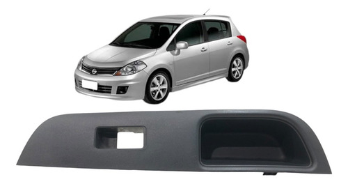 Moldura Botão Vidro Traseiro Esquerdo Nissan Tiida 2009 2010