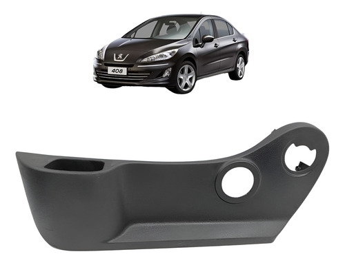 Moldura Esquerda Banco Dianteiro Esquerdo Peugeot 408 2014 Preto