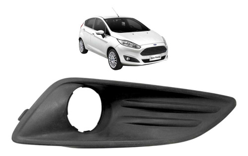 Moldura Farol Milha Esquerdo Ford New Fiesta 2013 A 2017