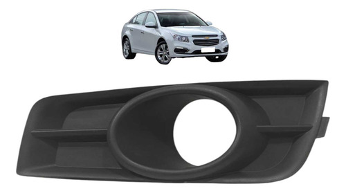 Moldura Farol Milha Lado Direito Cruze 2012 2013 A 2015 Preto Direito