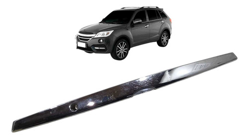 Moldura Friso Tampa Traseira Lifan X60 2012 A 2018 Prateado Prateado