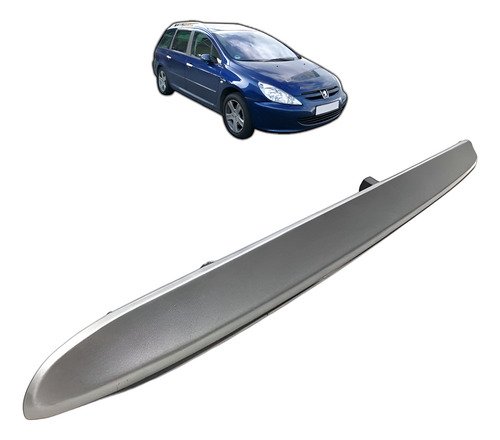 Moldura Friso Tampa Traseira Peugeot 307 Sw 2004 Áo 2008 Ori Cinza