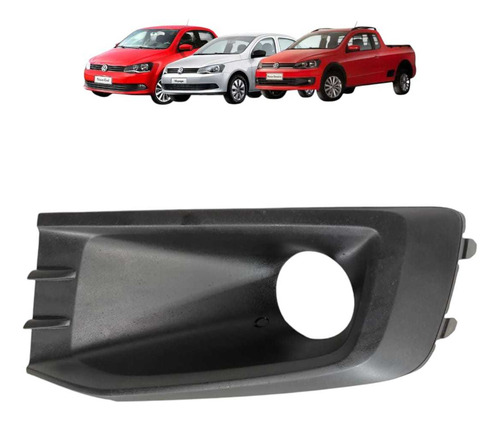 Moldura Grade Farol Milha Esquerdo Saveiro G6 2013 A 2016