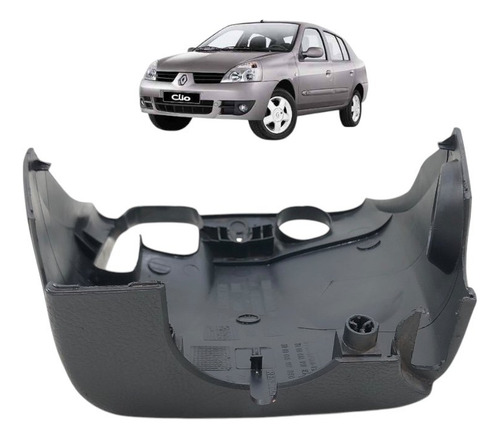 Moldura Inferior Coluna Direção Renault Clio 2002 2003 2004