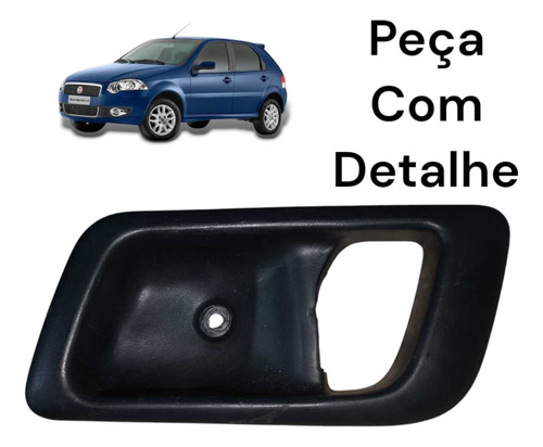 Moldura Maçaneta Interna Lado Direito Fiat Palio 2009 A 2012