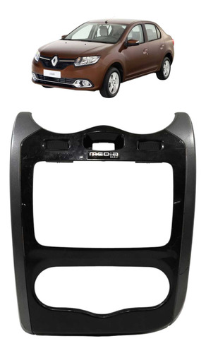 Moldura Painel Central Renault Sandero Logan 2012 2013 2014