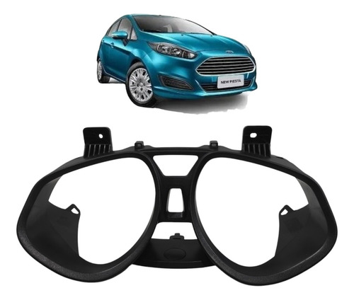 Moldura Painel Instrumentos Ford New Fiesta 2012 2013 A 2016 Preto