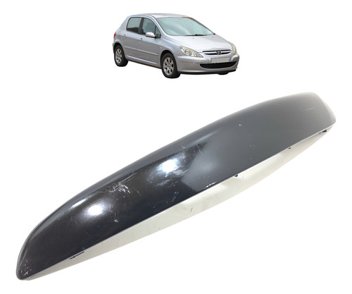 Moldura Parachoque Dianteira Esquerda Peugeot 307 2005 Orig Preto