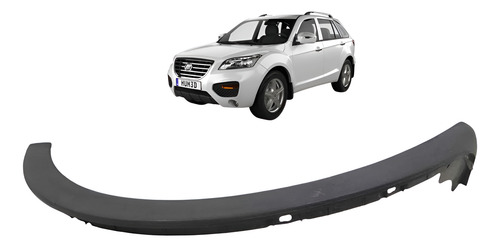 Moldura Paralama Dianteiro Direito Lifan X60 2012 A 2018 Preto