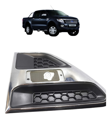 Moldura Paralama Lado Esquerdo Ford Ranger 2013 2014 A 2016 Cromado