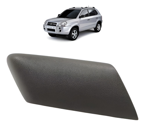 Moldura Puxador Traseiro Esquerdo Hyundai Tucson 2007 A 2012 Cinza