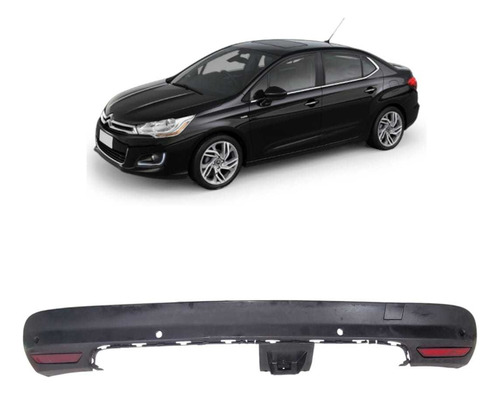 Moldura Spoiler Parachoque Traseiro C4 Lounge 2014 A 2019