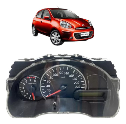 Painel De Instrumentos Nissan March 2013 2014 2015 2016 Preto