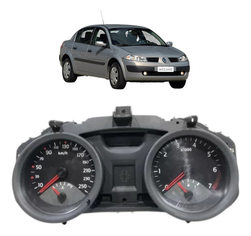 Painel De Instrumentos Renault Megane 2008 2009 2010 2011 Preto