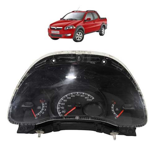 Painel Instrumentos Fiat Strada 2013 2014 2015 2016 51993691 Preto