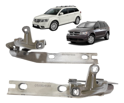 Par Dobradiças Capô Fiat Freemont Dodge Journey 2011 A 2016