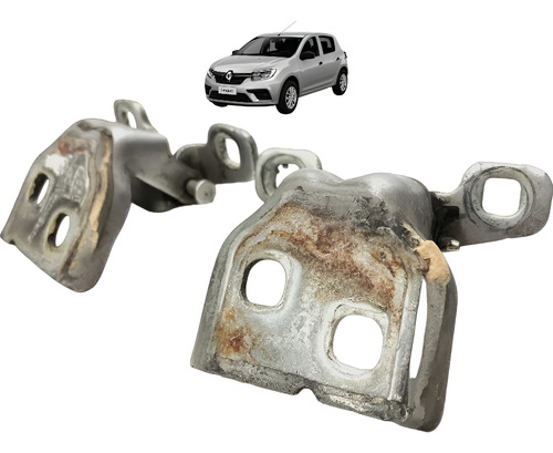 Par Dobradiças Porta Dianteira L D Sandero 599553-a Original