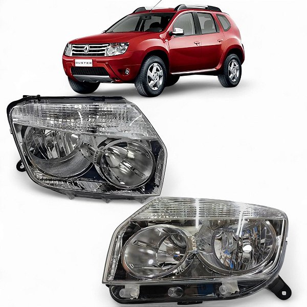 Par Farol Duster 2012 2013 2014 2015 Foco Duplo Cromado