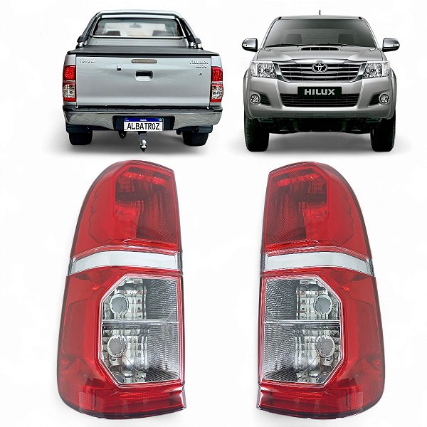 Par Lanterna Toyota Hilux 2012 2013 2014 2015 Bicolor Sr Srv