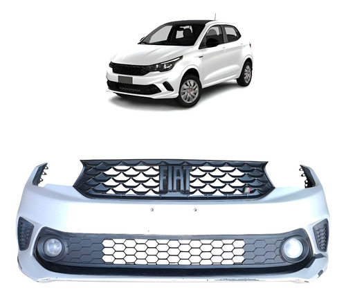 Parachoque Dianteiro Fiat Argo 2017 2018 2019 2020 2021 2022 Branco