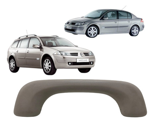 Pega Mão Alça Teto Renault Megane 2006 2007 2008 2009 2010 Bege
