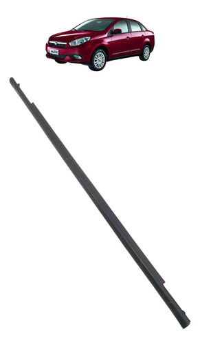 Pestana Externa Traseira Direita Fiat Grand Siena 2012 A 19 Preto