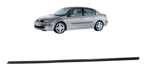 Pestana Externa Traseira Esquerda Megane Sedan 2007 2012 Preto