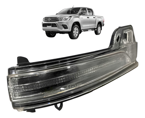 Pisca Alerta Retrovisor Direito Toyota Hilux 2016 A 2023 Branco
