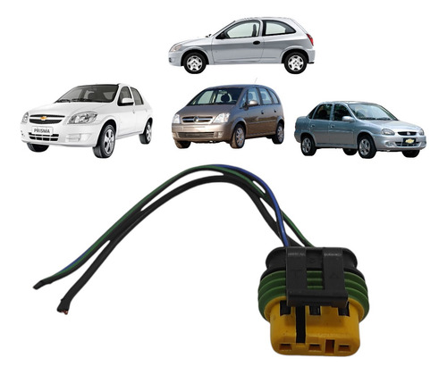 Plug Conector Chicote Bobina Ignição Celta Prisma Corsa
