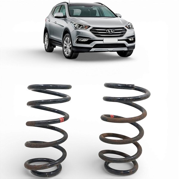 Par Molas Traseira Hyundai Santa Fé 2009 2010 2011 2012