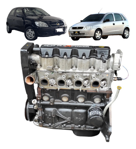 Motor Parcial Celta Prisma Corsa 1.0 8v Vhce Flex 70cv 2008